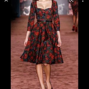 LENA HOSCHEK TEA TIME WINTER ROSE DRESS